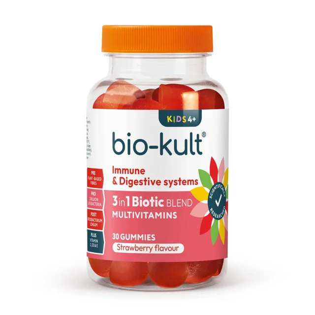 Bio-Kult 3-in-1 Biotic Blend Gummies for Kids, Strawberry Flavour