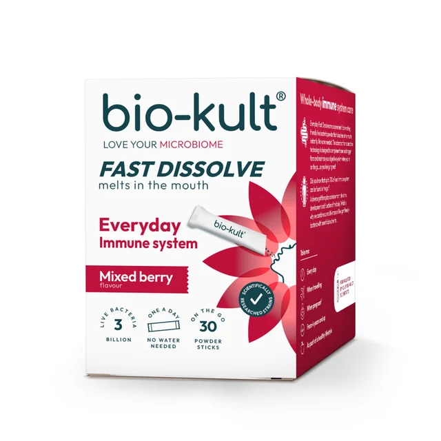 Bio-Kult Everyday Fast Dissolve Live Bacteria Powder Sticks, Mixed Berry Flavour