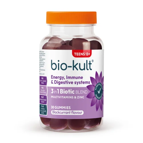 Bio-Kult 3-in-1 Biotic Blend Gummies for Teens, Blackcurrant Flavour Image 2