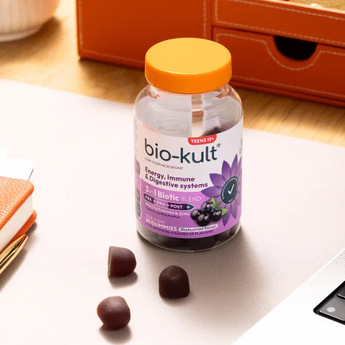 Bio-Kult 3-in-1 Biotic Blend Gummies for Teens, Blackcurrant Flavour Image 3