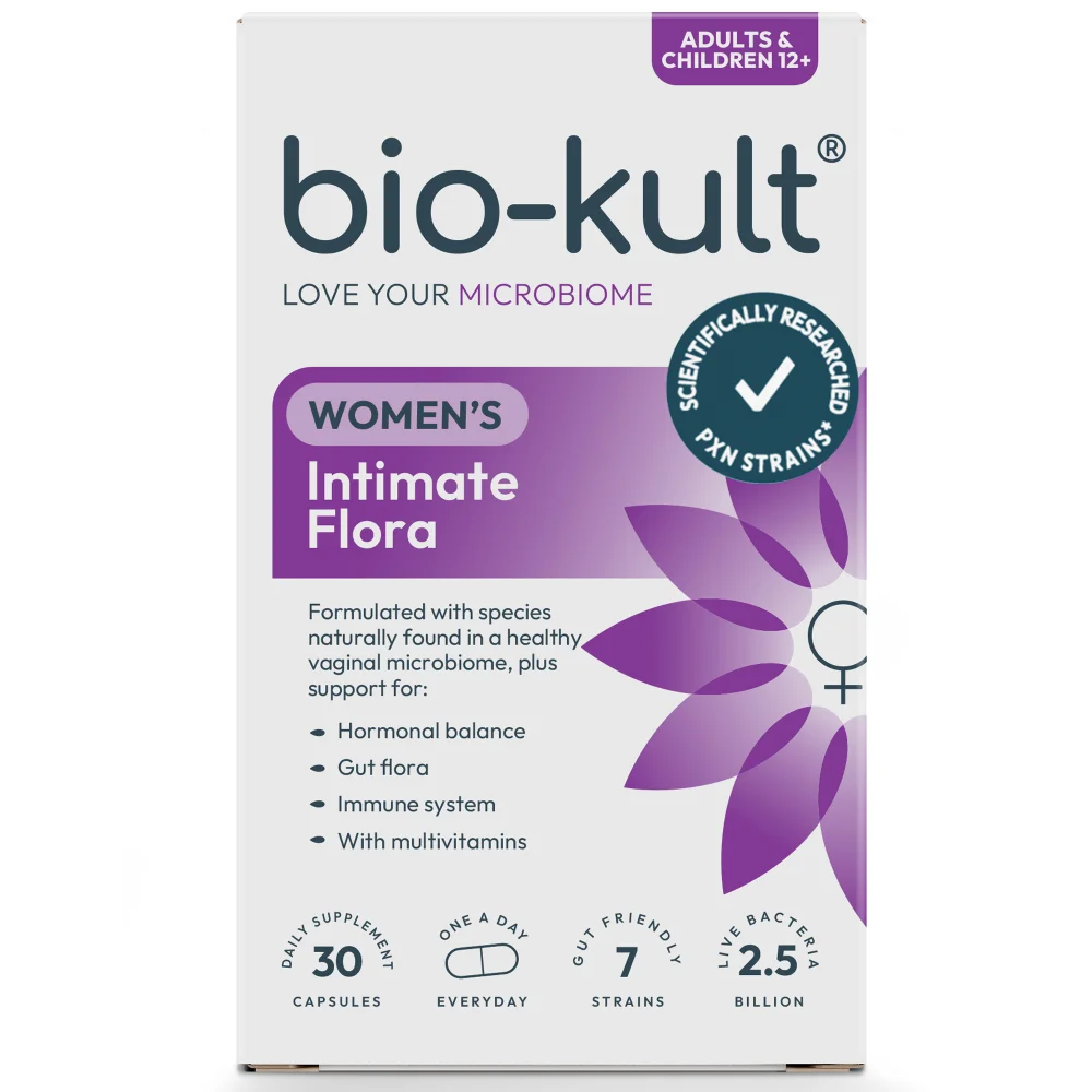 Bio-Kult Intimate Flora, Women's Health & Vaginal Microbiome Supplement, 30 Capsules Image 1